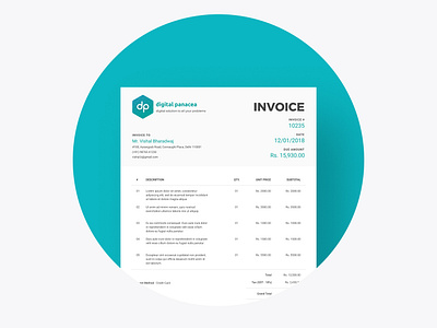 Invoice design