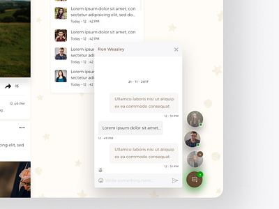 Chat Floating Window - Web UI/UX app apploitte chat app design soumeetra ui user experience user interface ux web design wedding app