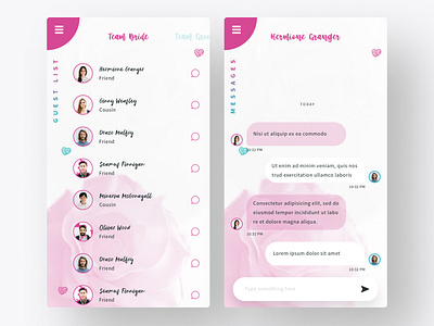 Mobile Chat UI/UX app apploitte design mobile app soumeetra ui user experience user interface ux wedding app