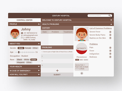 Patient Dashboard UI/UX