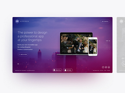 Approx Landing Page UI/UX apploitte branding design soumeetra ui user experience user interface ux web design wedding app