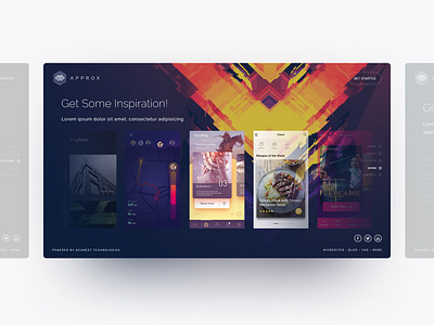 Inspiration Page (Approx) UI/UX apploitte design mobile app soumeetra ui user experience user interface ux web design