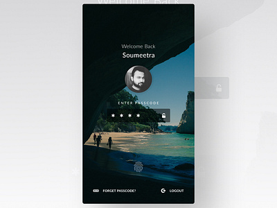 Lock Screen - Mobile App UI/UX