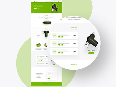 Flashdrive Website Landing Page UI/UX