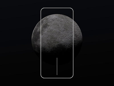 Lunar Calendar Concept 3d animation app application blender calendar concept design gradient horoscope mobile moon ui
