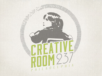 Creative Room 237 // 2-color Logo illustration logo philadelphia retro