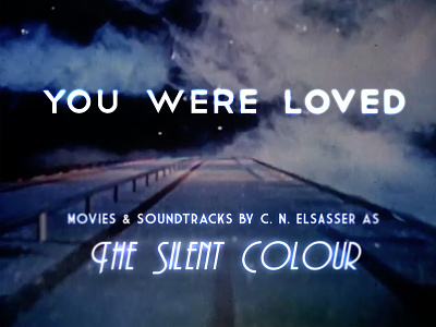 You Were Loved blue deco film style purple retro type