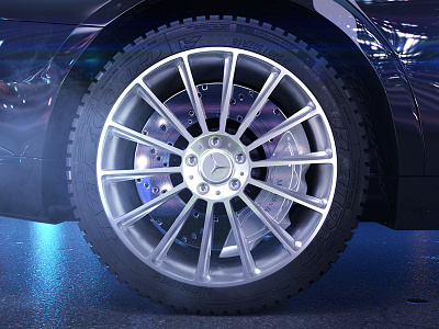 Wheel 3d c4d car design modeling render wheel