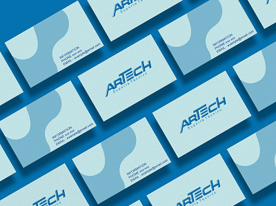 ARTECH blue brand brand design brand identity branding branding design design logo typography vector white