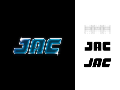 JAC - Typography badge badgedesign brand brand design chrome logo logomark logotype typeface typo typogaphy vector