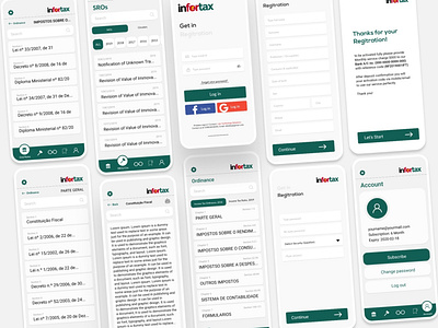 InforTax App UI Design