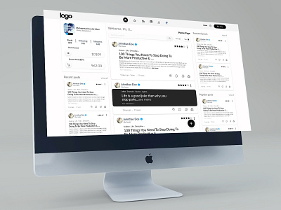 Social Media Platform UI Design