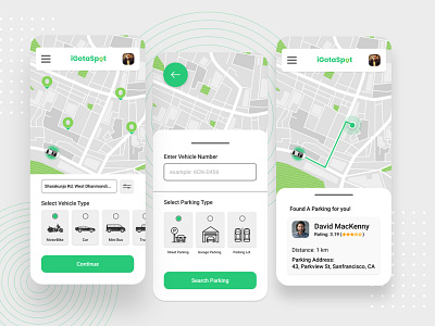 Parking App UI/UX Design