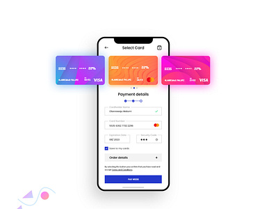 Mobile app payment checkout design