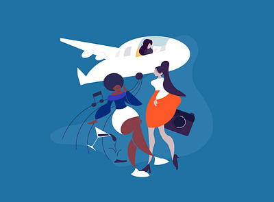 flight design flat flight illustration illustrator lifestyle minimal ui ux web website