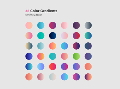 Free Download | 36 Color Gradient app branding color download gradient gradients icon illustration illustrator logo palette tool uiux vector website