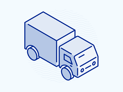 Coast Appliances - Shipping Truck and Details adobe illustrator appliances illustration isometric icons isometric illustration vector