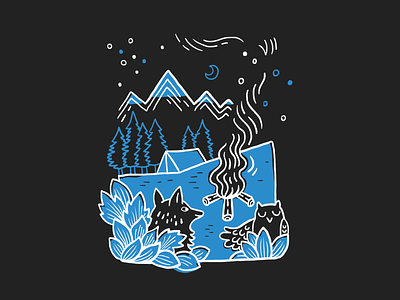 V// Camp 2019 🏕️ animal camping design graphic illustration illustrator t shirt illustration