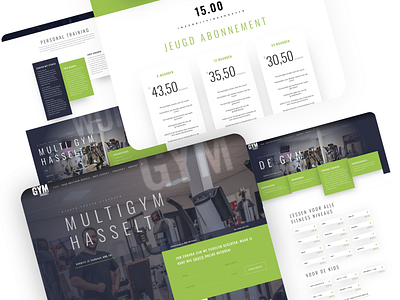 💪Multigym Hasselt Website Design 2020 branding design dus fitness gym showcase web webdesign website