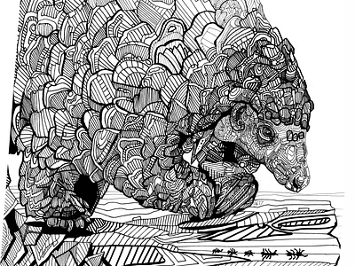 Pangolin Illustration animal animal illustration design illustration illustrator pangolin pen