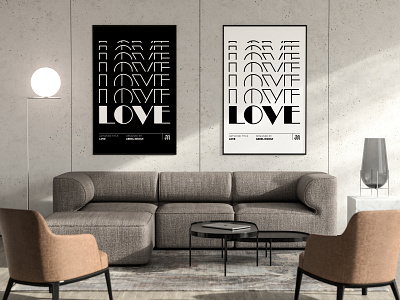 Love Posters abstract aesthetic beautiful collage cute design flat love minimal pink retro romance romantic surrealism typography vintage