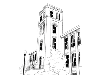 Godfrey Hall Digital Drawing