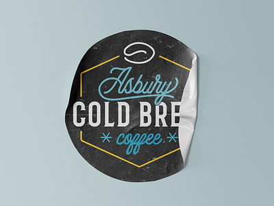 Coffee Brand Sticker adobe illustrator branding design logo