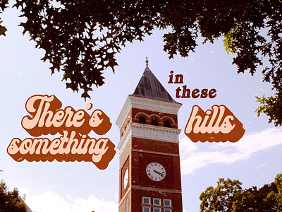 Tillman clemson clemson university clock design dust graphic communications graphics illustrator orange photography photoshop retro south carolina tillman typography vintage