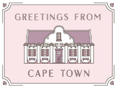 Cape Dutch House architecture building cape dutch cape town netherlands debut dribbble invite loots south africa thank you