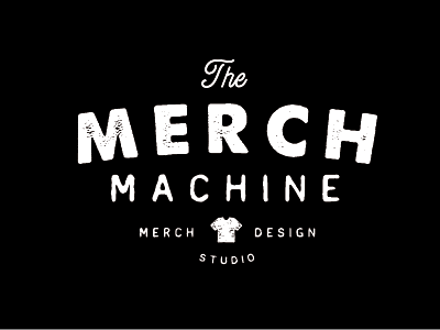 Logo for The Merch Machine branding logo merch t shirt