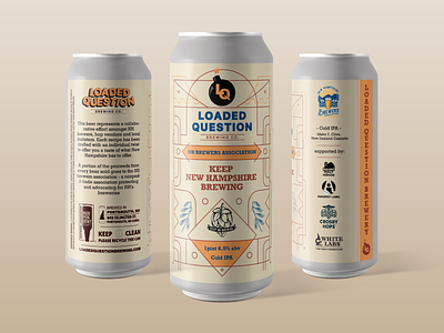 Loaded Question brewing co. - NH Brewers beer design beer label beer label design branding can design can label design label design vector