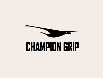 Champion Grip Logo branding design flat icon logo typography vector