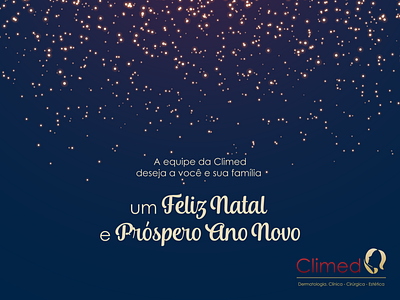 Cartão de Natal Climed - Christmas Card design vector