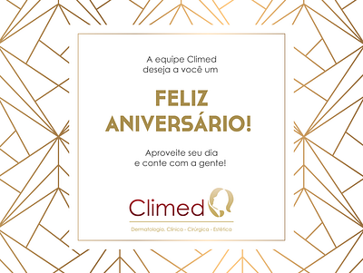 Climed, cartão de aniversário - Birthday Card branding design vector