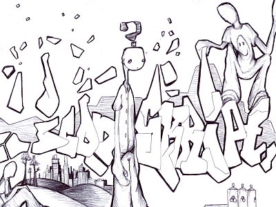 Icon - Skript03 - Pen Sketch graffiti pen sketch