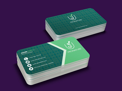 Natural business card brandidentity branding businesscard corporate design design graphic logo print