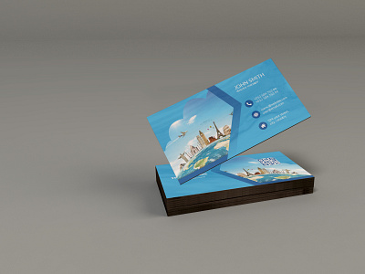 Travel business card brandidentity branding businesscard design graphic logo travel traveller