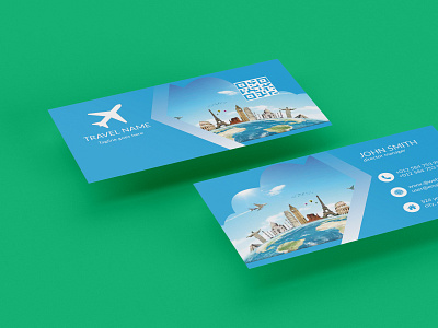 Business card for Travel brandidentity branding businesscard design graphic print travel traveling traveller