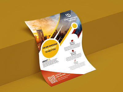 Corporate Flyer brandidentity branding businesscard corporate design design flyer flyerdesign flyerdesigner graphic print