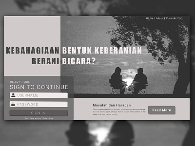 Bicara Homepage Design design healthcare indonesia purwokerto social ui uidesign uiux web