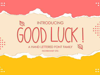 Good Luck ! branding charracter design font font awesome font design logo logotype typography vector