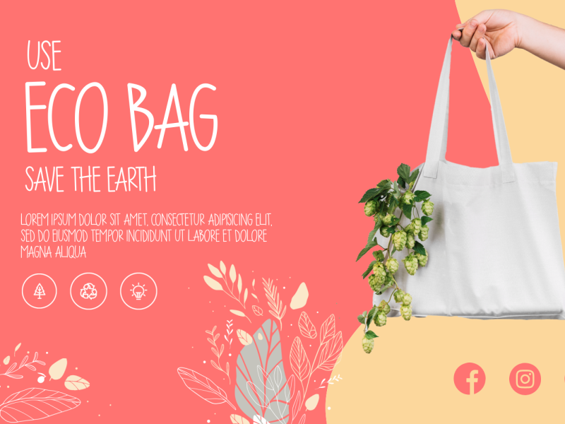 Use of eco discount bag