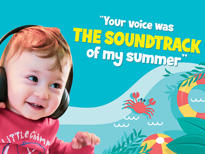 Soundtrack of Summer branding design font font awesome font design holiday logo soundtrack summer summer flyer summertime travel trip vacancy