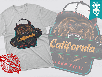 California T-Shirt Design branding design font font awesome font design logo t shirt t shirt design t shirt mockup vector