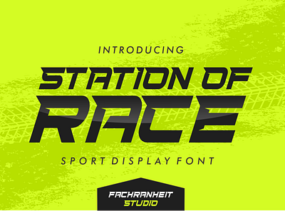 Station of Race apparel branding design display display font font font awesome font design helmet logo motorace sports sports branding sports design typography vector