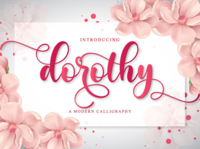 Dorothy Fonts branding calligraphy design font font awesome font design logo modern typography vector