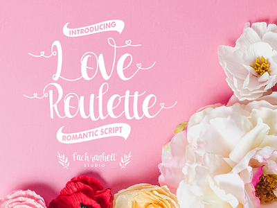 Love Roulette $1 Discount Deals $1 1 week branding design discount deals font font awesome font design logo logotype love lovely romantic font