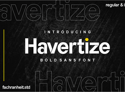 Havertize Font branding design font font awesome font design logo logotype t shirt design typography vector