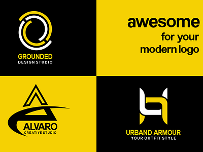 Awesome Logo branding design font font awesome font design logo logotype minimal typography