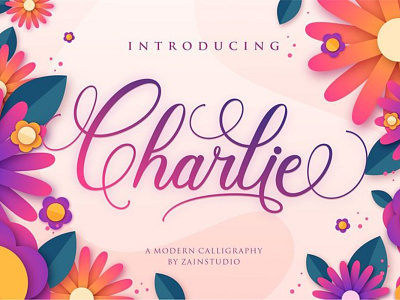 Charlie Font branding charracter design font font awesome font design logo logotype typography vector